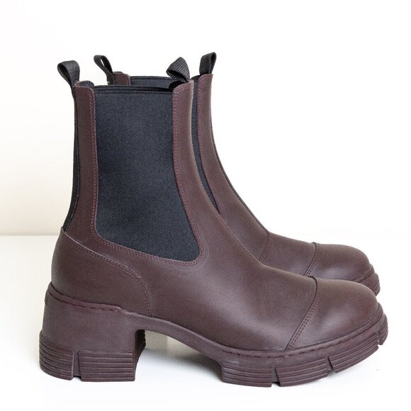 Ganni Brown Winter & Rain Boots - Picture 2 of 16